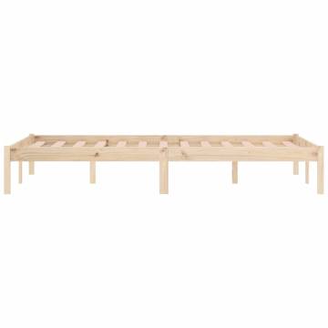 Solid Pine Bed Frame 152x203 cm | Rustic Queen Size Frame