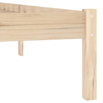 Solid Pine Bed Frame 152x203 cm | Rustic Queen Size Frame