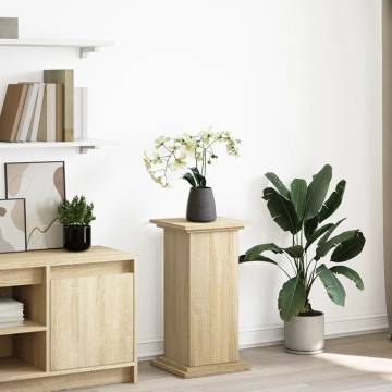 Sonoma Oak Display Stand with Storage - 31x30x60 cm