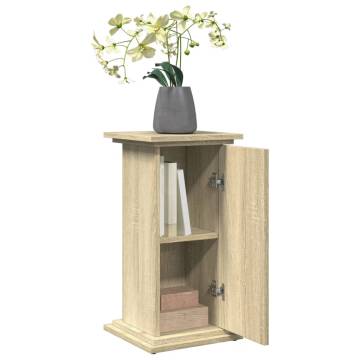 Sonoma Oak Display Stand with Storage - 31x30x60 cm