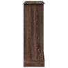 Fireplace Surround Brown Oak - 90x30x90 cm Engineered Wood