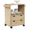 OTTA Kitchen Trolley - Solid Wood Pine | 71x45x80 cm