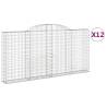 Arched Gabion Baskets - Durable Garden Barriers (12 pcs)