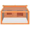 Rabbit Hutch Brown 117.5x97x47.5 cm - Solid Wood Pine