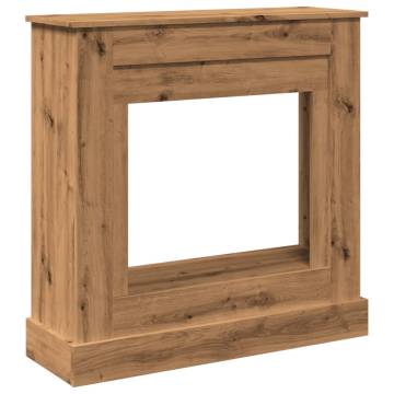 Fireplace Surround Artisan Oak - 90x30x90 cm Engineered Wood