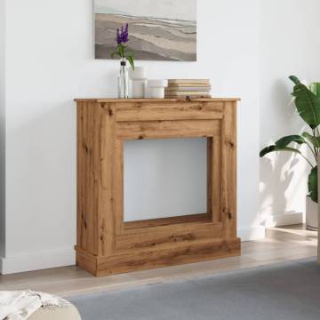 Fireplace Surround Artisan Oak - 90x30x90 cm Engineered Wood