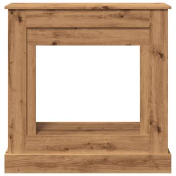 Fireplace Surround Artisan Oak - 90x30x90 cm Engineered Wood