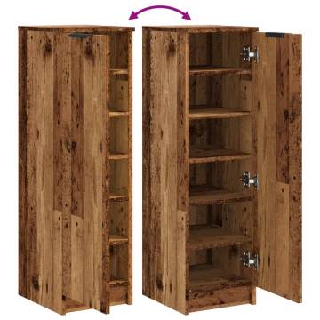 Shoe Cabinet Old Wood - Stylish Storage Solution | HipoMarket