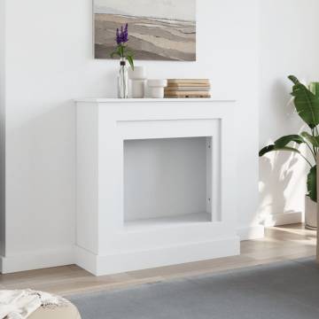 Fireplace Surround White 90x30x90 cm - Durable & Stylish