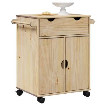 Kitchen Trolley OTTA - Vintage Style Solid Pine 71x45x80 cm