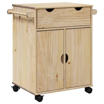 Kitchen Trolley OTTA - Vintage Style Solid Pine 71x45x80 cm