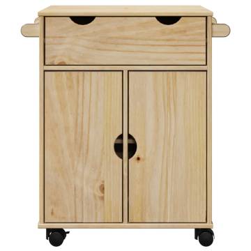 Kitchen Trolley OTTA - Vintage Style Solid Pine 71x45x80 cm