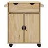 Kitchen Trolley OTTA - Vintage Style Solid Pine 71x45x80 cm