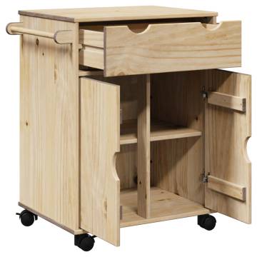 Kitchen Trolley OTTA - Vintage Style Solid Pine 71x45x80 cm