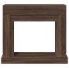 Brown Oak Fireplace Surround - Durable Engineered Wood