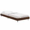 Brown Oak Bed Frame 75x190 cm - Durable & Stylish