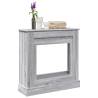  Fireplace Surround Grey Sonoma 90x30x90 cm Engineered Wood Colour grey sonoma 