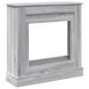 Fireplace Surround Grey Sonoma - 90x30x90 cm Engineered Wood