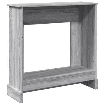 Fireplace Surround Grey Sonoma - 90x30x90 cm Engineered Wood