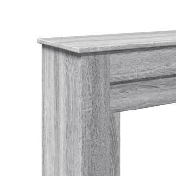 Fireplace Surround Grey Sonoma - 90x30x90 cm Engineered Wood