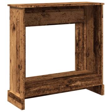 Fireplace Surround Old Wood 90x30x90 cm - Durable & Stylish