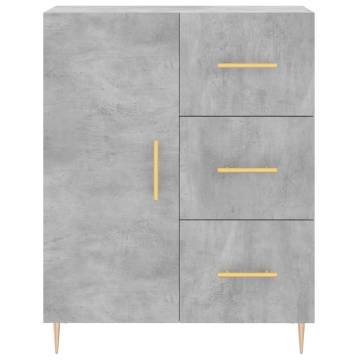 Highboard Concrete Grey - Stylish Engineered Wood Storage