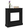  Fireplace Surround Black 90x30x90 cm Engineered Wood Colour black 