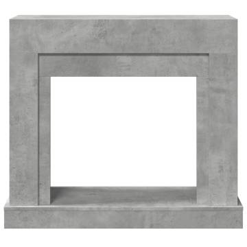 Concrete Grey Fireplace Surround - Engineered Wood | HipoMarket