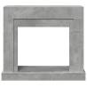 Concrete Grey Fireplace Surround - Engineered Wood | HipoMarket