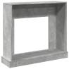 Concrete Grey Fireplace Surround - Engineered Wood | HipoMarket