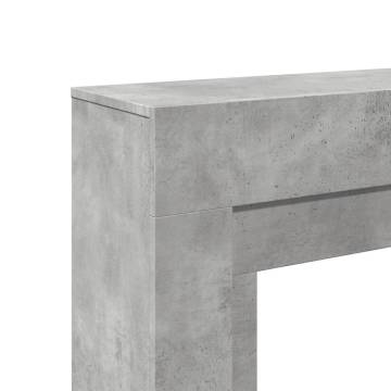 Concrete Grey Fireplace Surround - Engineered Wood | HipoMarket