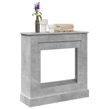 Concrete Grey Fireplace Surround - Durable & Stylish Design