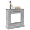  Fireplace Surround Concrete Grey 90x30x90 cm Engineered Wood Colour concrete grey 