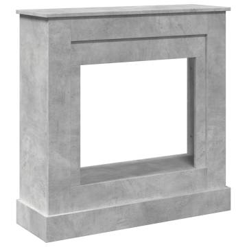 Concrete Grey Fireplace Surround - Durable & Stylish Design