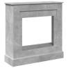 Concrete Grey Fireplace Surround - Durable & Stylish Design