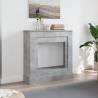 Concrete Grey Fireplace Surround - Durable & Stylish Design