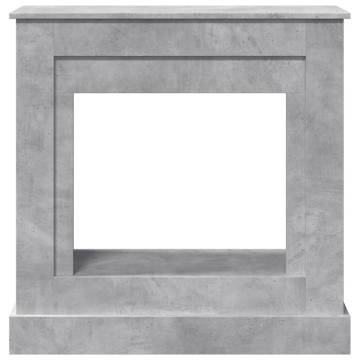 Concrete Grey Fireplace Surround - Durable & Stylish Design