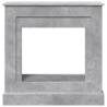 Concrete Grey Fireplace Surround - Durable & Stylish Design