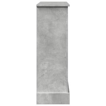 Concrete Grey Fireplace Surround - Durable & Stylish Design