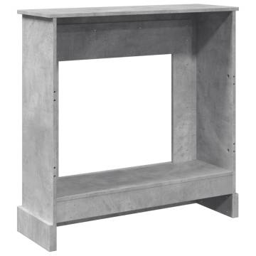 Concrete Grey Fireplace Surround - Durable & Stylish Design