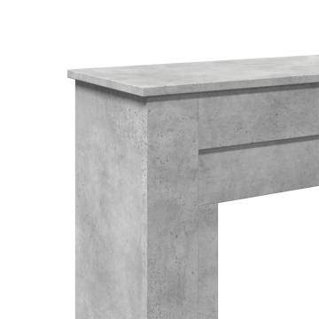 Concrete Grey Fireplace Surround - Durable & Stylish Design