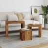 Nesting Coffee Tables Set of 3 - Old Wood Finish | HipoMarket