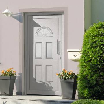 Elegant Front Door White 98x208 cm - Secure & Stylish Entry