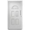 Elegant Front Door White 98x208 cm - Secure & Stylish Entry