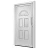 Elegant Front Door White 98x208 cm - Secure & Stylish Entry