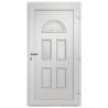 Elegant Front Door White 98x208 cm - Secure & Stylish Entry