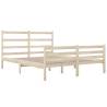 Solid Wood Pine Bed Frame 120x190 cm Small Double | HiPo Market