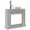  Fireplace Surround Grey Sonoma 100x30x87.5 cm Engineered Wood Colour grey sonoma 