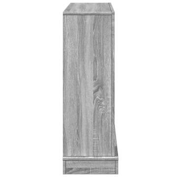 Fireplace Surround Grey Sonoma - Durable Engineered Wood