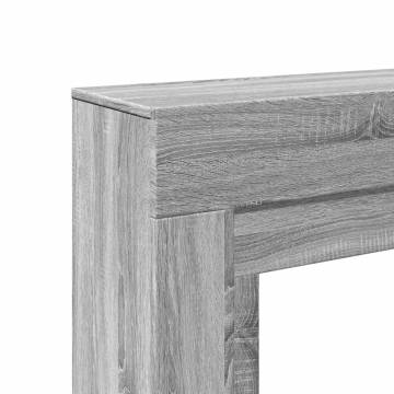 Fireplace Surround Grey Sonoma - Durable Engineered Wood